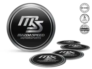 Mazda Speed Radaufkleber Logo Harzgewölbtes Design
